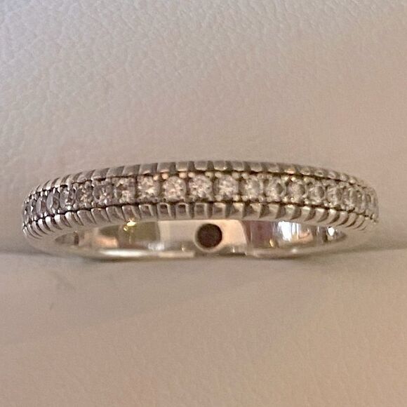 FABERGÉ Colours of Love Diamond Eternity Band - Picture 3 of 11